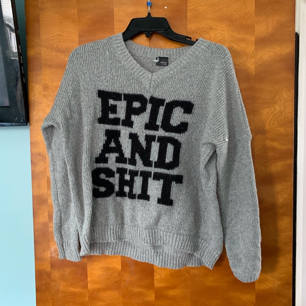 Graphic sweater